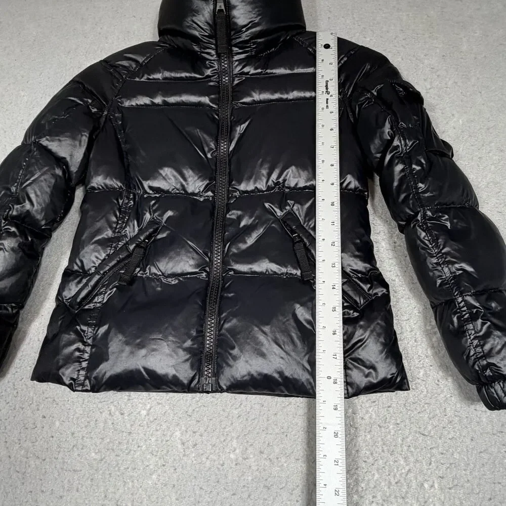 S13 SAM New York Down Puffer Mogul Jacket Girl’s Size Medium Black $180 NO HOOD